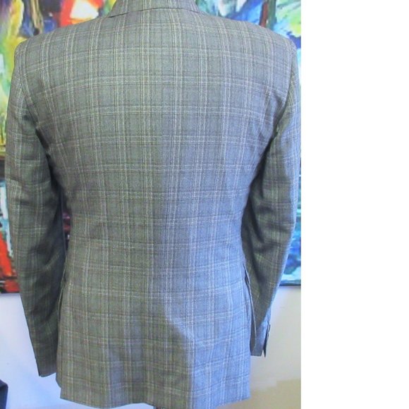 38 S- SAMUELSOHN 100% WOOL GRAY, TAUPE & DARK - Picture 5 of 7